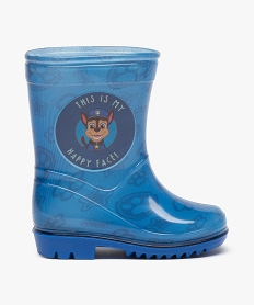 GEMO Bottes de pluie garçon imprimées – Pat’ Patrouille Bleu