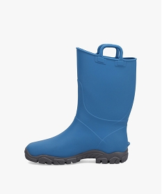 bottes de pluie garcon dessus uni avec anses - boatilus bleuI258401_3