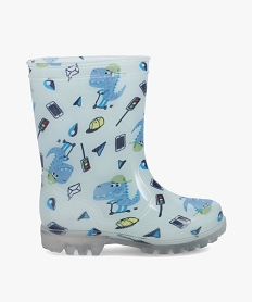 bottes de pluie garcon imprimees streetwear dinosaures grisI258501_1