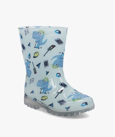 bottes de pluie garcon imprimees streetwear dinosaures grisI258501_2