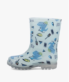 bottes de pluie garcon imprimees streetwear dinosaures grisI258501_3