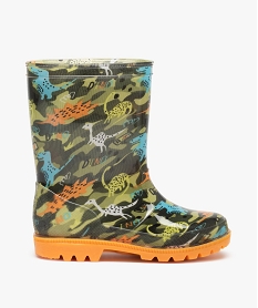 bottes de pluie garcon imprimees dinosaures vertI259001_1