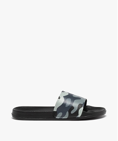 GEMO Mules de piscine garçon à bandeau camouflage Gris