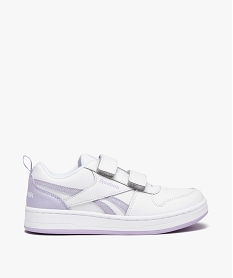 GEMO Baskets fille à scratch et à bandes contrastantes - Reebok blanc chine