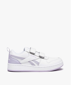 GEMO Baskets fille à scratch et à bandes contrastantes - Reebok Blanc