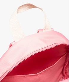 sac a dos maternelle fille imprime renard avec pochette assortie roseI263101_3
