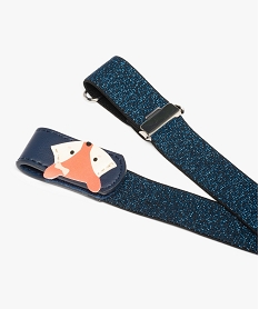 ceinture fille elastique pailletee avec motif renard bleuI265001_2