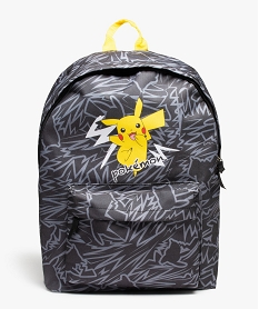 GEMO Sac à dos garçon imprimé Pikachu - Pokémon Gris