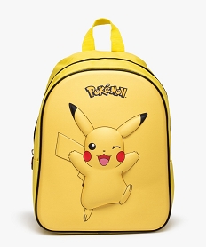 GEMO Sac à dos garçon à imprimé Pikachu en relief - Pokémon Jaune