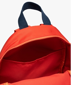 sac a dos maternelle imprime tigre avec pochette assortie orangeI265501_3