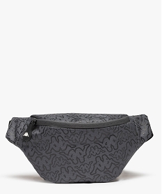 GEMO Sac banane femme avec logos imprimés – Kappa Noir