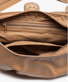 sac femme en matiere souple avec bouton metallique beige sacs bandouliereI274201_3