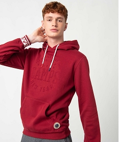 sweat homme a capuche avec logo embosse – camps united rougeI281501_3