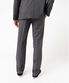 pantalon de costume homme en toile coupe droite grisI285601_3