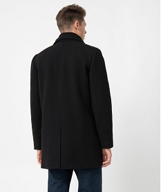 manteau homme court avec col interieur amovible noirI289001_3