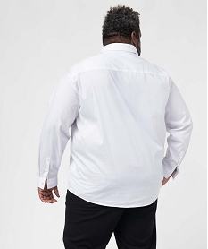 chemise homme grande taille unie blancI291401_3