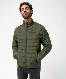 GEMO Blouson matelassé à col montant homme Vert