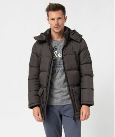 parka homme multipoche a capuche amovible vertI294501_1