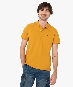 43TULU BLANC POLO JAUNE