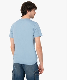 tee-shirt a manches courtes et col rond homme bleuI300701_3