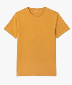tee-shirt a manches courtes et col rond homme jaune tee-shirtsI301301_4
