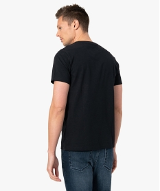 tee-shirt homme a manches courtes motif crane noirI303001_3