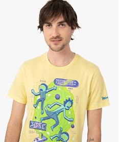 tee-shirt homme a manches courtes motif xxl - rick and morty jauneI303601_2
