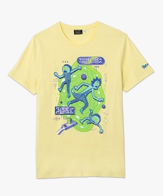 tee-shirt homme a manches courtes motif xxl - rick and morty jauneI303601_4