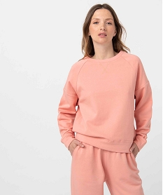 GEMO Sweat femme avec intérieur molletonné Orange