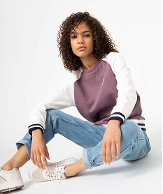 GEMO Sweat femme bicolore – Camps United Violet