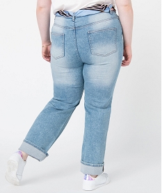 jean femme grande taille coupe straight bleu pantalons et jeansI309201_3