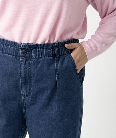 jean femme grande taille coupe large bleu pantalons et jeansI310401_2