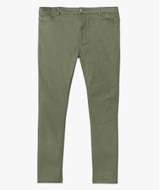 pantalon femme grande taille en coton stretch coupe regular vert pantalons et jeansI312601_4