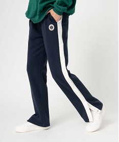 GEMO Pantalon de jogging femme avec pressions sur les côtés – Camps United bleu standard