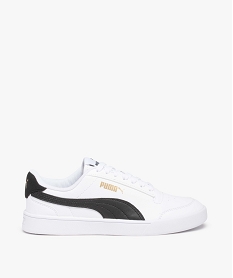 GEMO Baskets garçon bicolores à lacets - Puma Shuffle Blanc