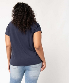 tee-shirt femme grande taille a manches courtes avec motifs imprimeI354701_3