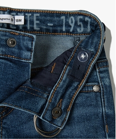 jean bebe garcon avec ceinture double boucle - lulucastagnette bleu jeansI366201_2