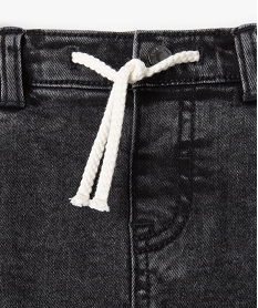jean bebe garcon avec taille elastique et ceinture corde noirI366401_2