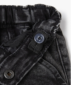 jean bebe garcon avec taille elastique et ceinture corde noirI366401_3