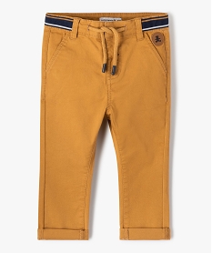 GEMO Pantalon bébé garçon Slim en toile - LuluCastagnette Orange