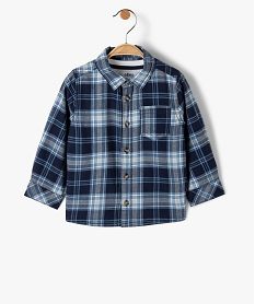 GEMO Ensemble bébé garçon 2 pièces : tee-shirt + chemise Bleu