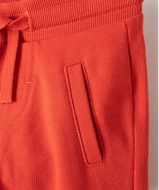 pantalon de jogging avec ceinture bord-cote bebe garcon rouge joggingsI370401_2