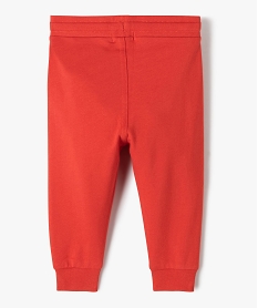 pantalon de jogging avec ceinture bord-cote bebe garcon rouge joggingsI370401_3