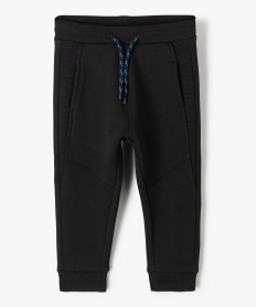 GEMO Pantalon de jogging bébé garçon avec poches fantaisie Noir