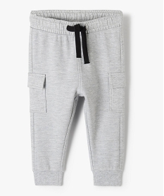 GEMO Pantalon de jogging bébé garçon en maille texturée Gris