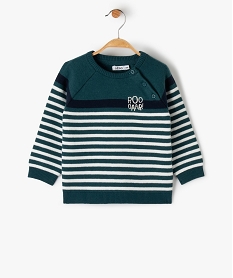 pull bebe garcon imprime bleuI374501_1