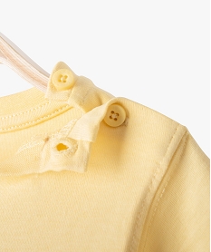tee-shirt bebe garcon a manches courtes a motif skate jaune tee-shirts manches courtesI374701_2