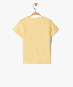 tee-shirt bebe garcon a manches courtes a motif skate jaune tee-shirts manches courtesI374701_3