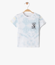 GEMO Tee-shirt bébé garçon à manches courtes à motif skate blanc chine