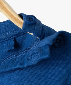 tee-shirt bebe garcon a manches courtes avec motif bleuI375601_3